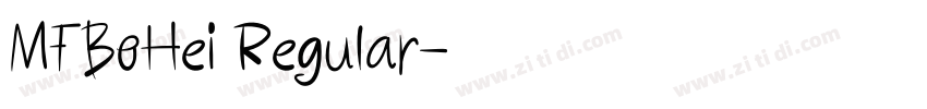 MFBoHei Regular字体转换 MFBoHei Regular字体转换